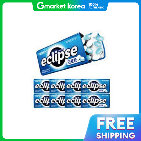 Eclipse | Kẹo Eclipse Vị Bạc Hà 34g/1 Hộp 8 Gói/ Đồ Ăn Vặt/Kẹo