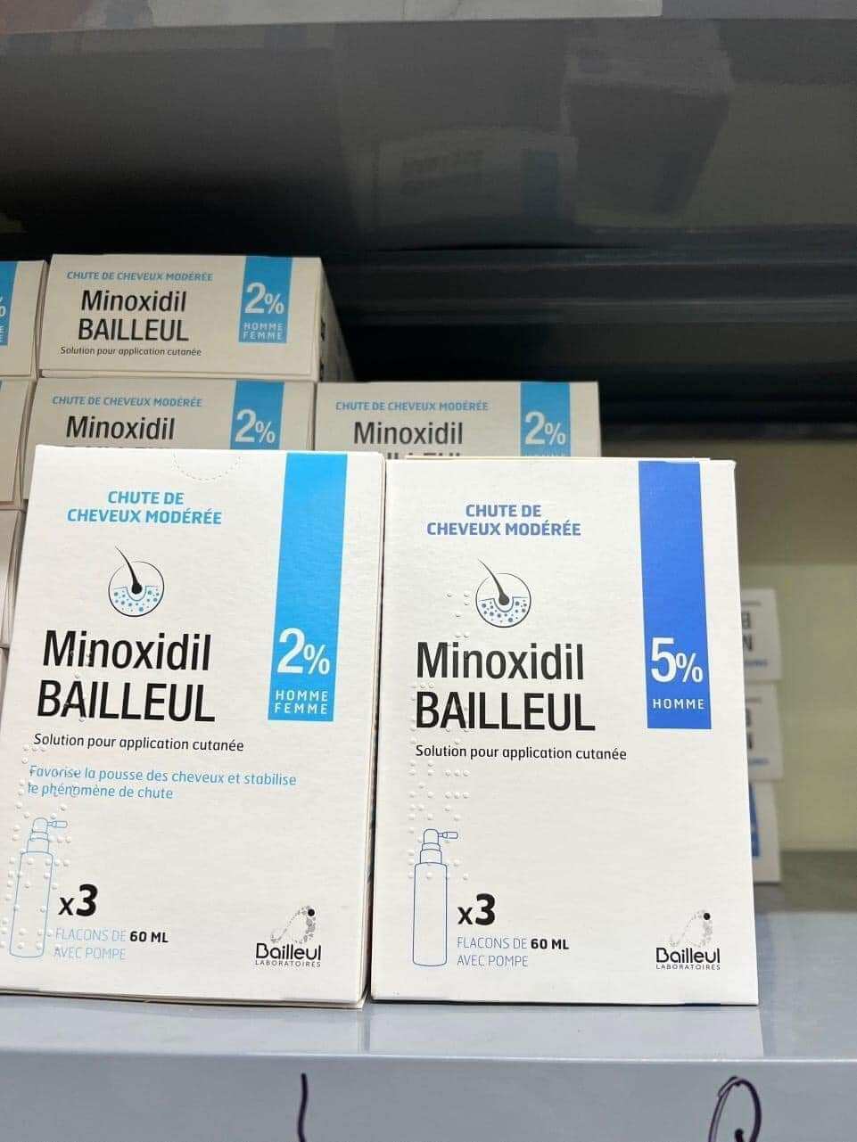 Xịt mọc tóc Minoxidil Bailleul 2% 5% 60ml