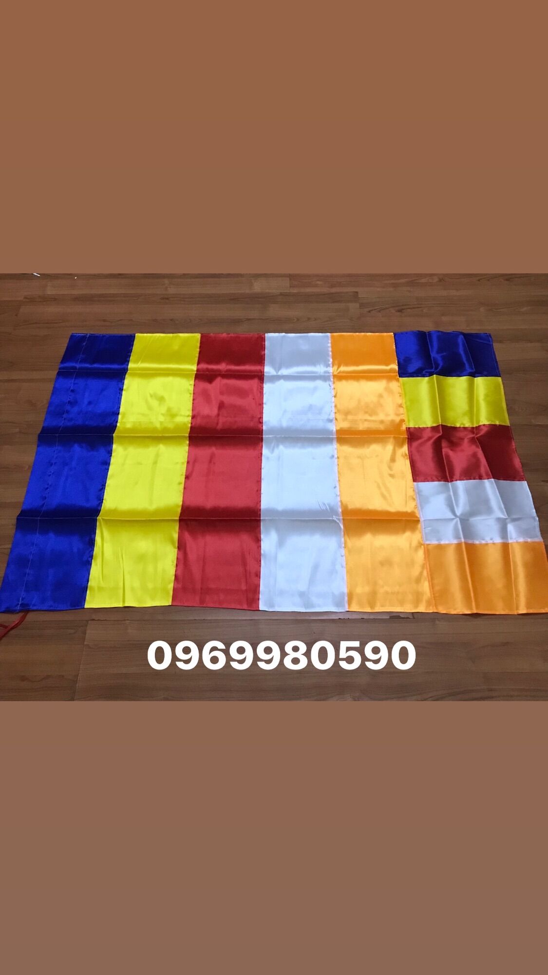 Cờ phật giáo kích thước 0.8x1.2m