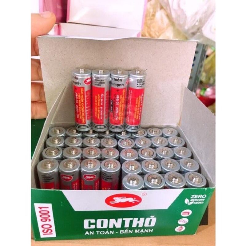 40 viên pin tiểu con thỏ aa