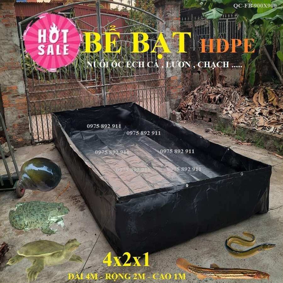 Bể bạt nuôi ốc , ếch , cá , lươn - loại HDPE