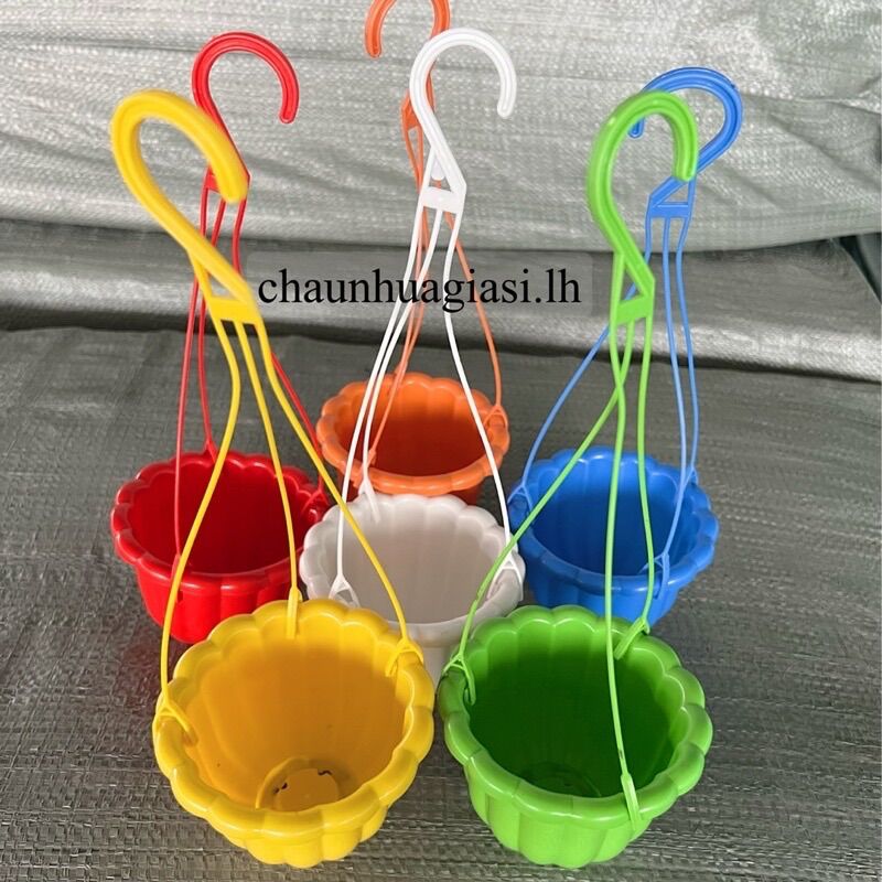 (Combo 12 cái) Chậu nhựa treo bí mini, chậu mini trồng sen đá, xương rồng