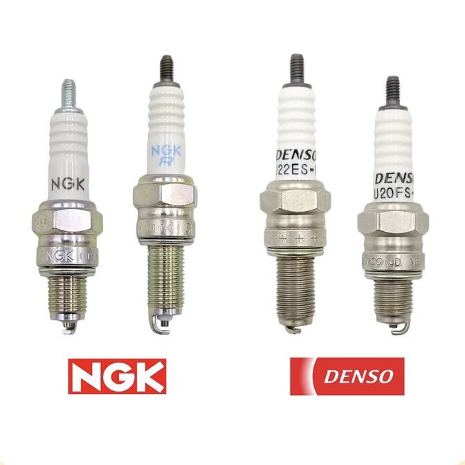 Bugi xe sirius, vario ab 125,exciter ex 135, vision, wave 110 rsx s110, winner x v1, sh, sh mode, ngk denso chân dài