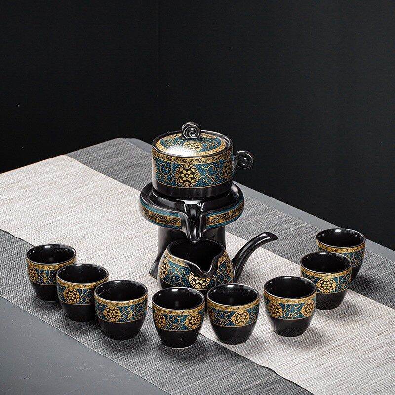 [HÀNG CAO CẤP] Bộ Ấm Chén Pha Trà Cối Xay (Bao gồm 1 ấm trà, 6 chén trà và 1 bộ cối xay)