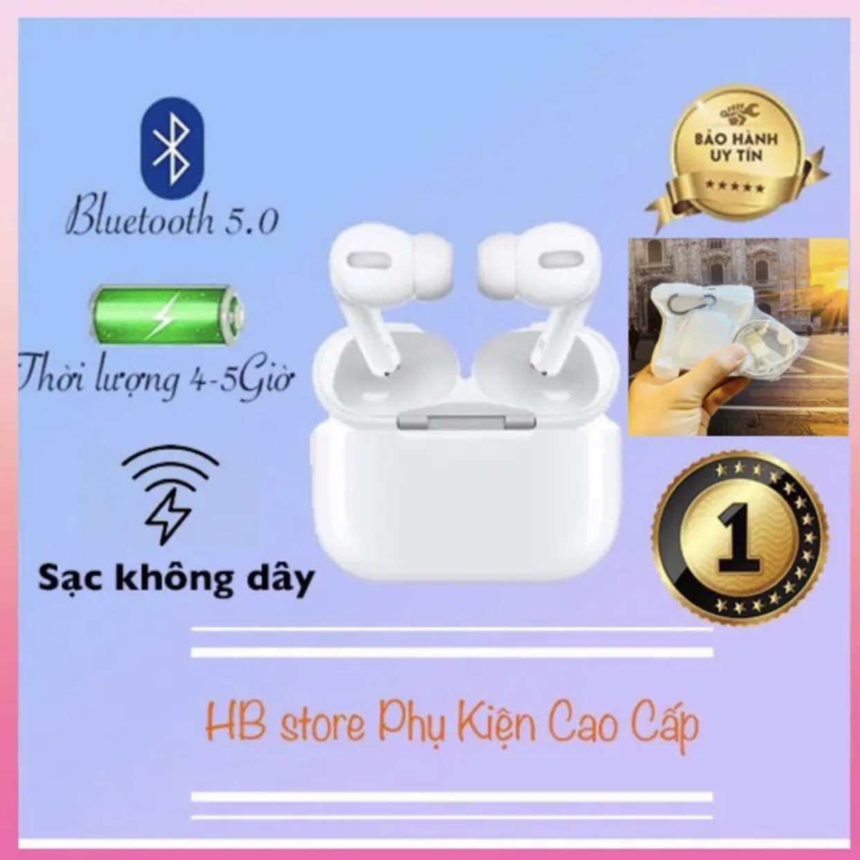 Tai nghe Bluetooth không dây Ap2 - APP 3/Pro - APP Pro Gen 2 , Tai nghe Hổ Vằn Pro 2 ANC Gen 2 1562a - Âm thanh hay - Định vị đổi tên - Pin trâu