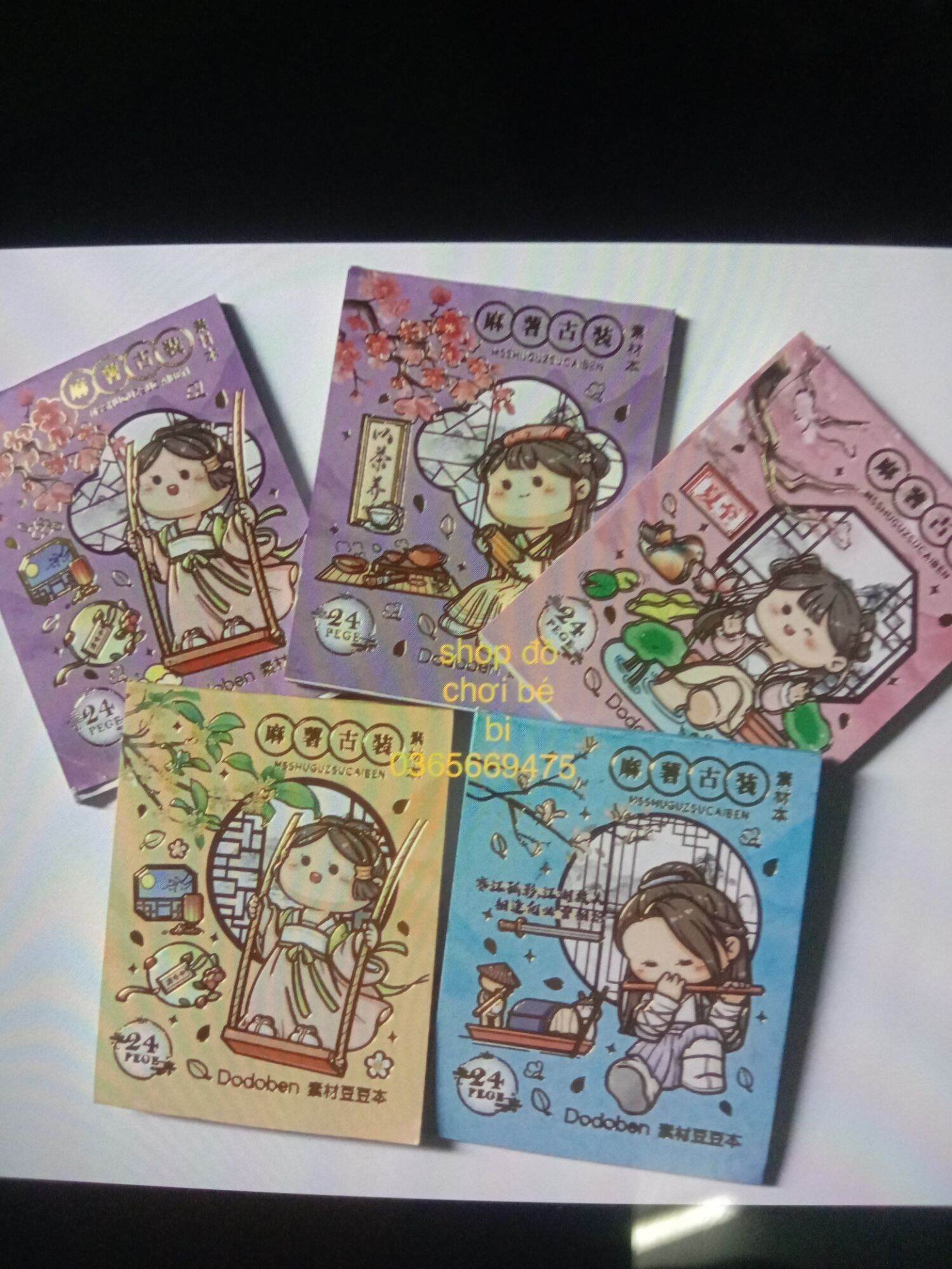 Compo 5 lốc hình dán công chúa 16t/5 cuốn hình dán