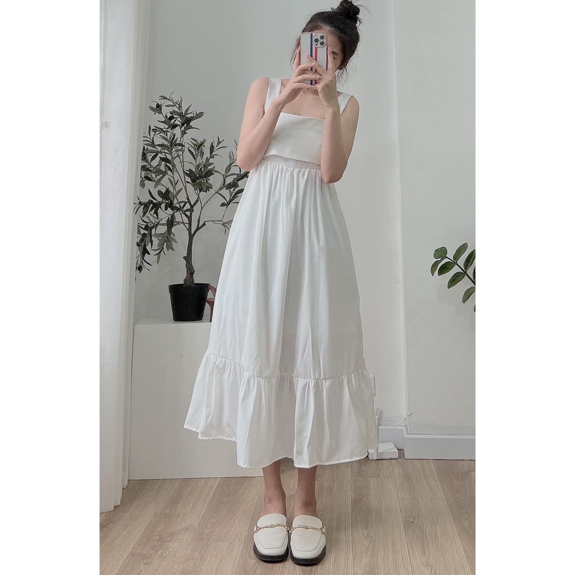 Váy - Đầm 2 Dây, Váy Maxi Đi Biển Dáng Dài