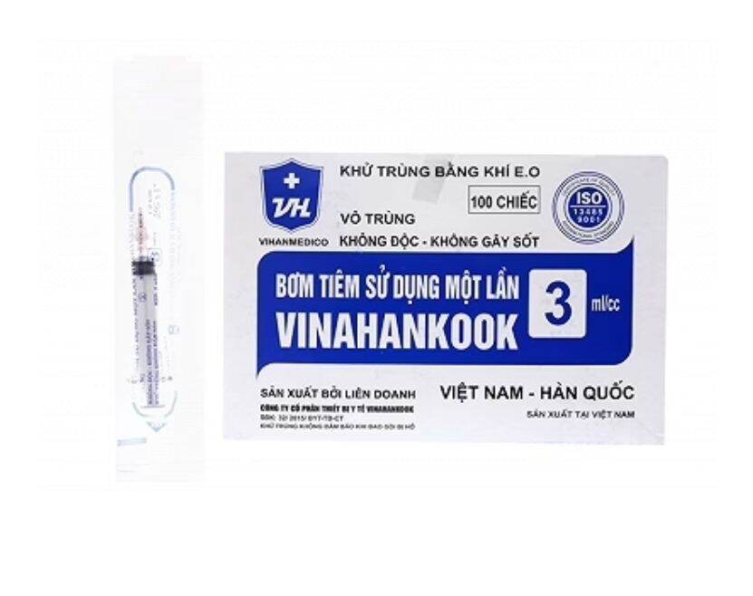 Combo 10 ống Bơm Tiêm 3cc Vinahankook sử dụng 1 lần