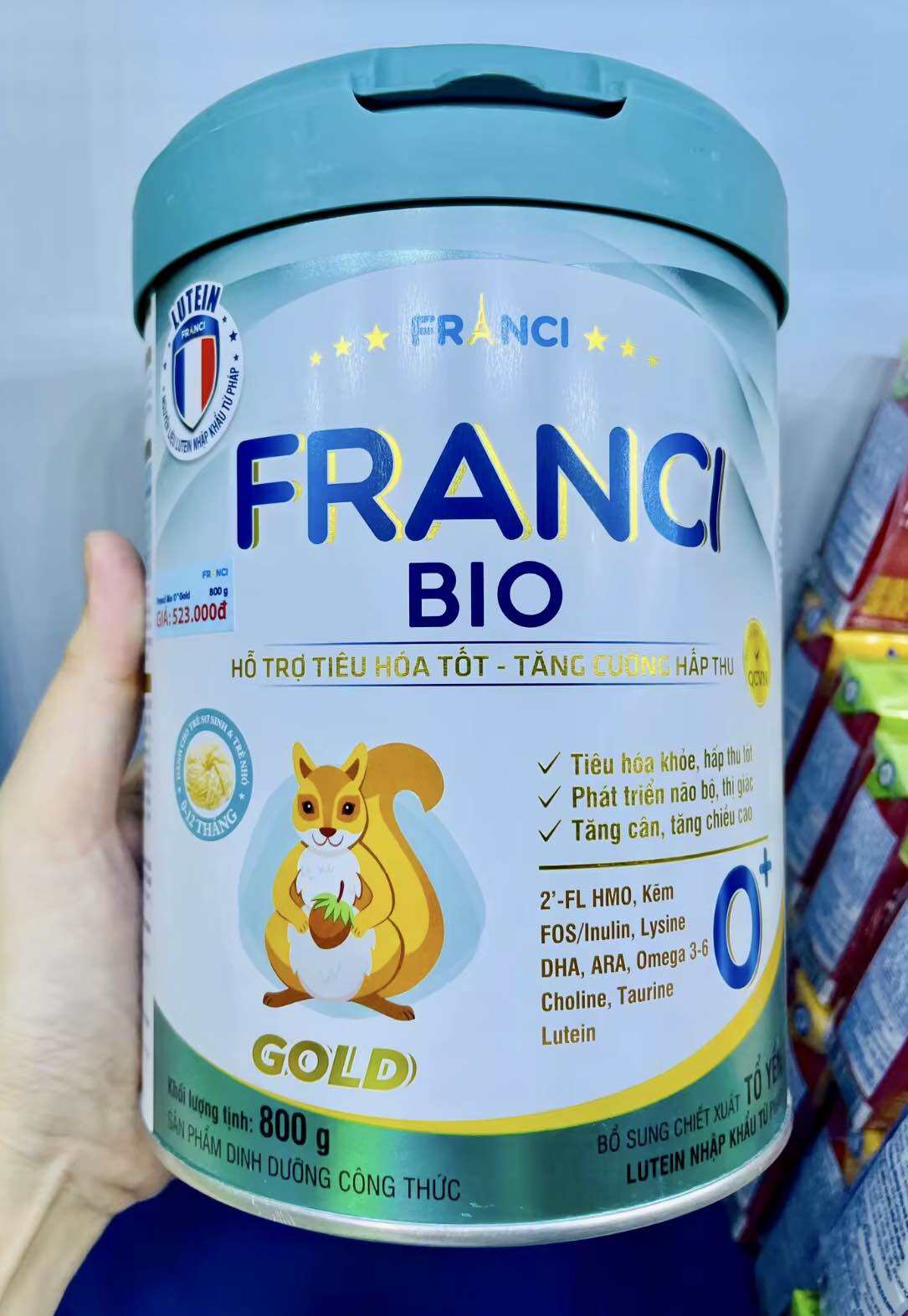 Sữa Franci Bio 0+800g