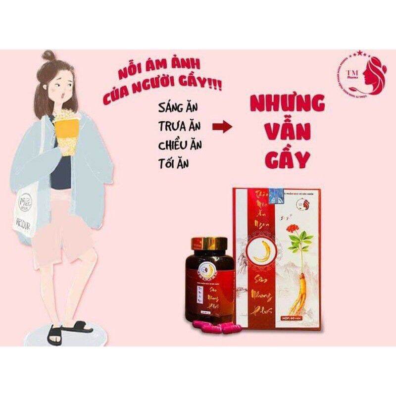[HCM]Thảo mộc tăng cân Sâm Nhung Plus