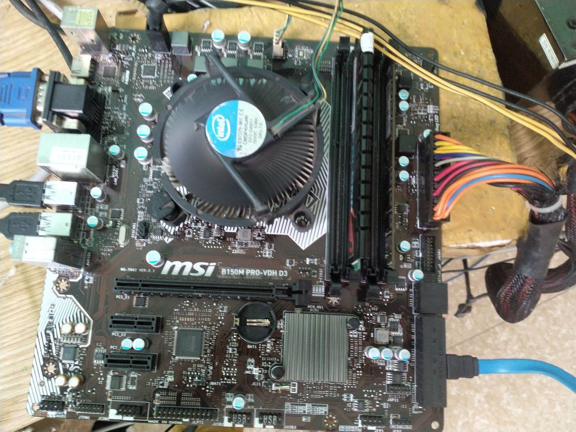 combo main +có CPU g3900 + ram  ddr3 2thanh  4gb