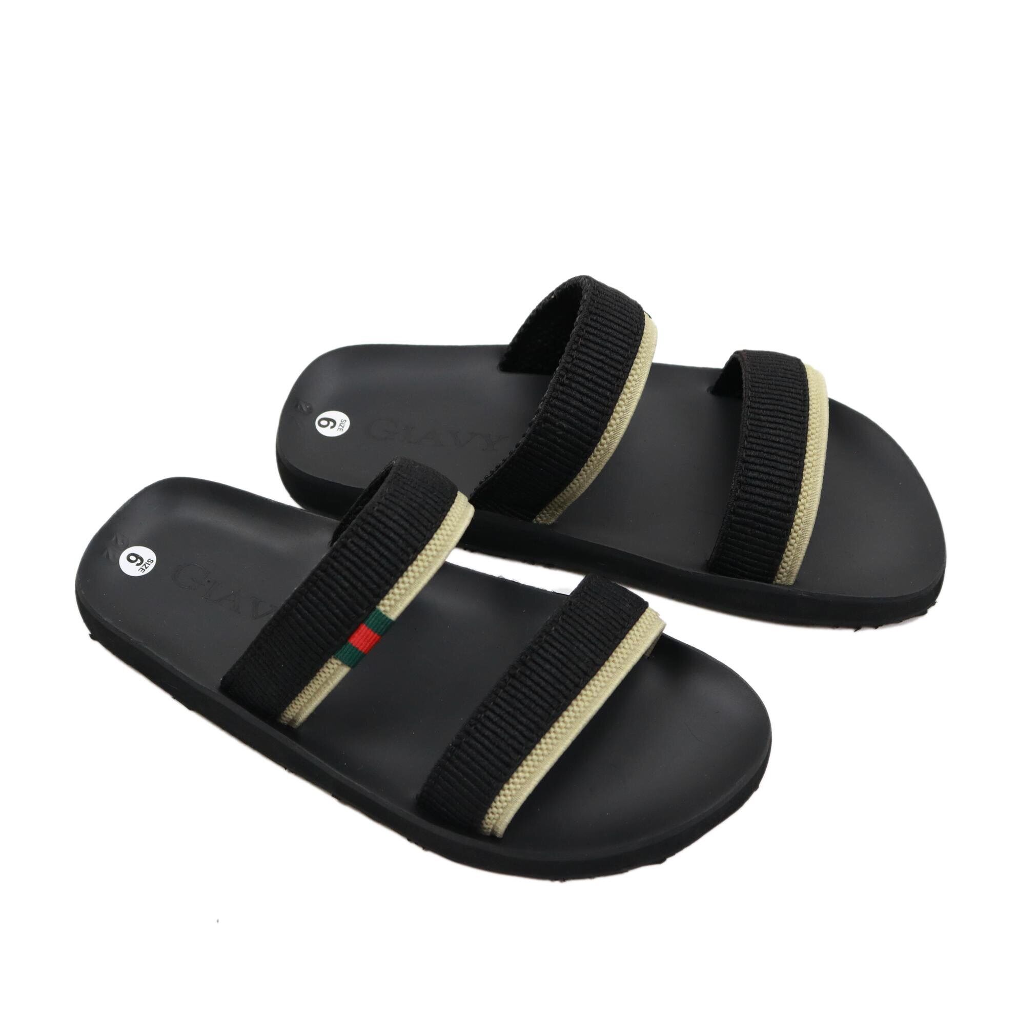 Dép quai ngang nữ.GIAVY DT K346(Đen)