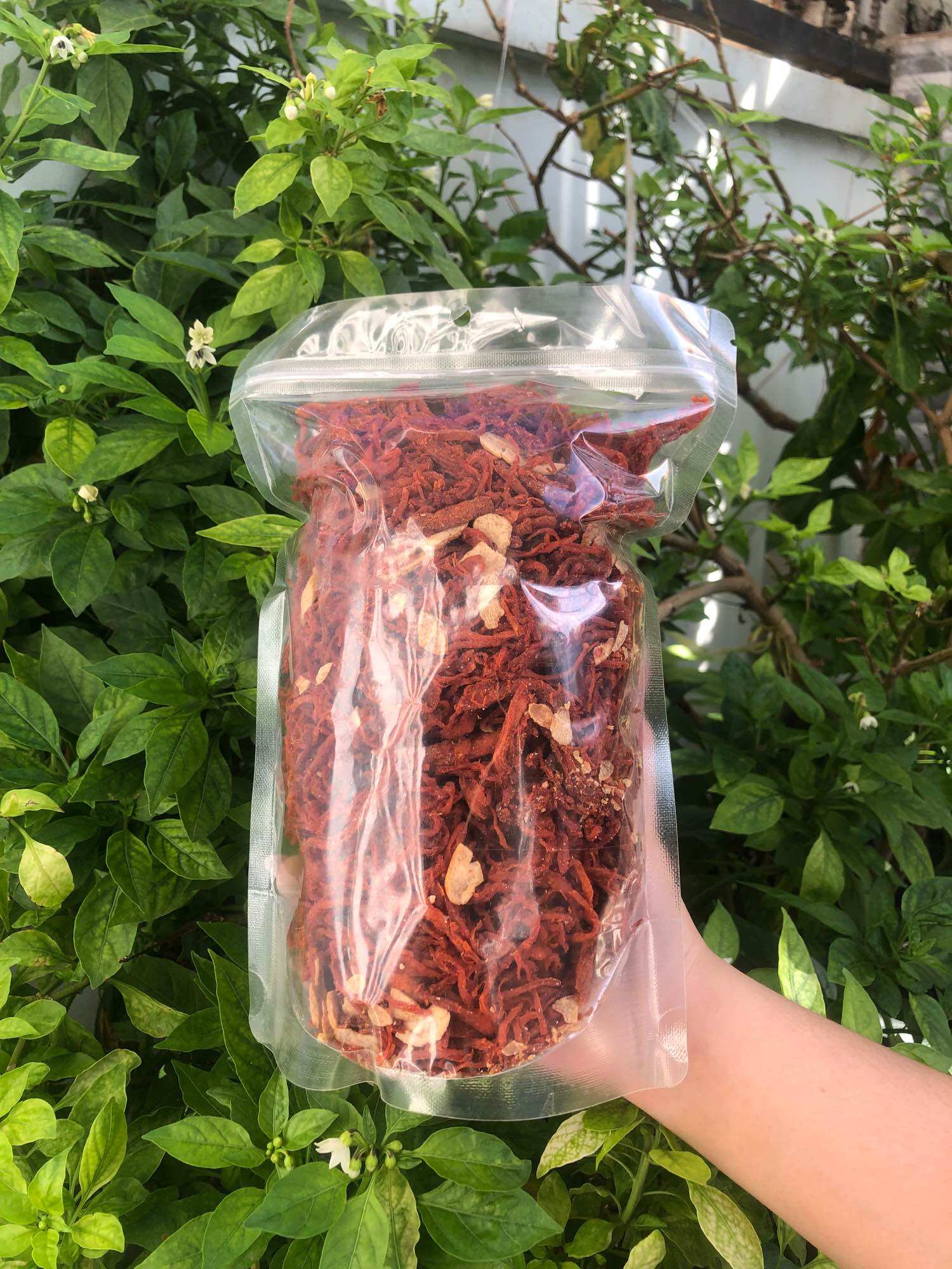 Khô Heo Cháy Tỏi loại đặc biệt cực kỳ thơm ngon (túi zip 500g). Ăn Vặt Thanh Trúc 3