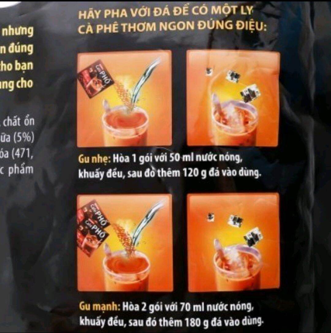 Cà Phê Phố Sữa Đá Bịch 30 Gói x 24g