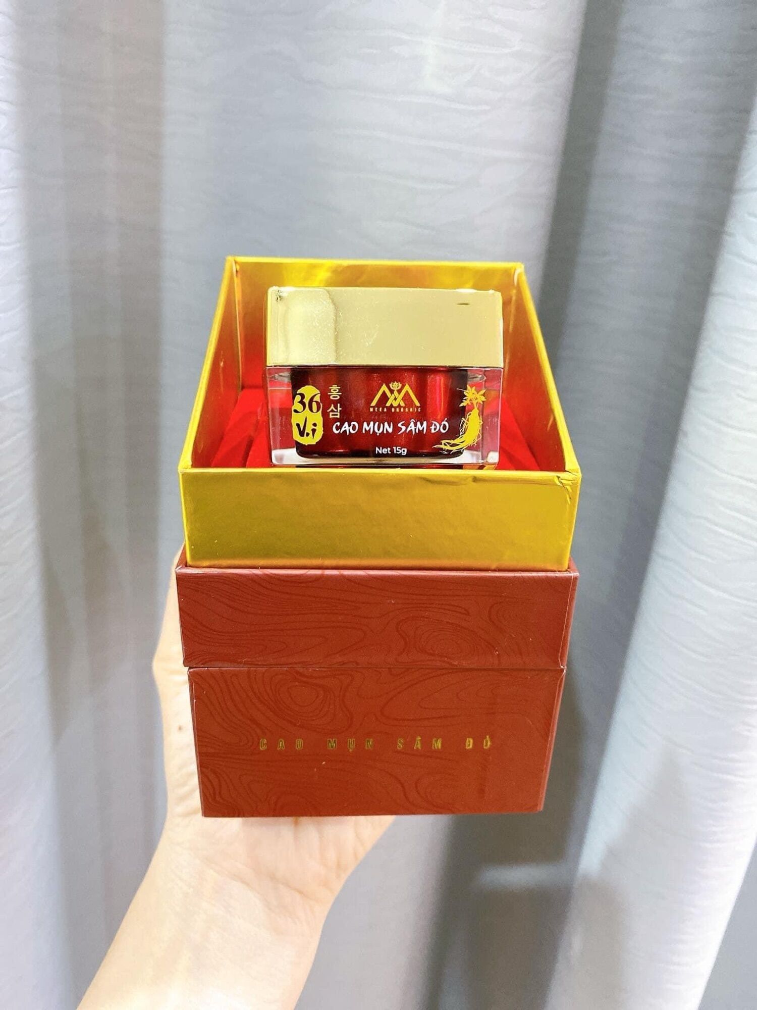 Cao Mụn Sâm Đỏ 36 Vị - Kem Sâm Mụn Đỏ Meea Organic