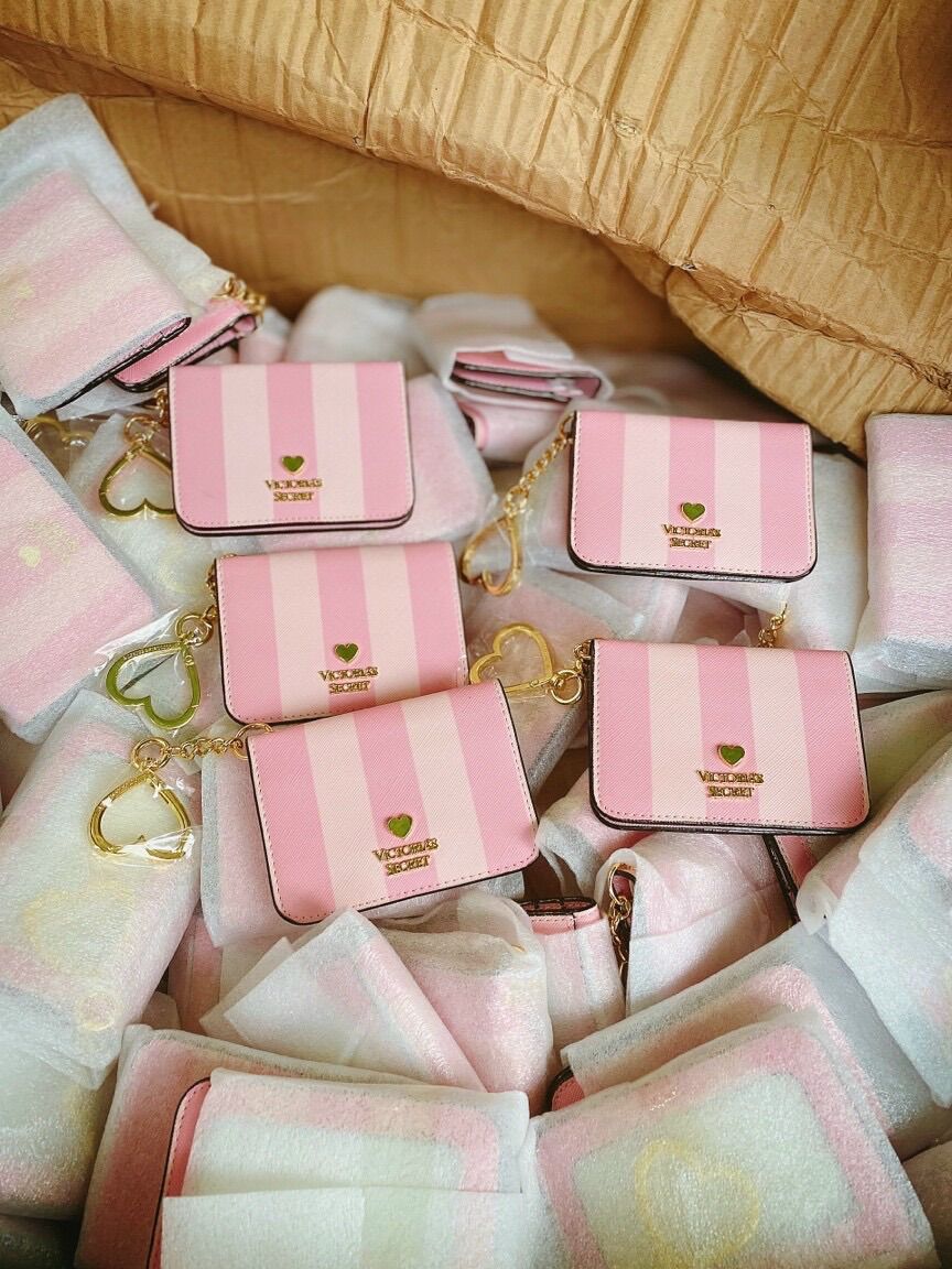 Ví card Holder Vic hồng