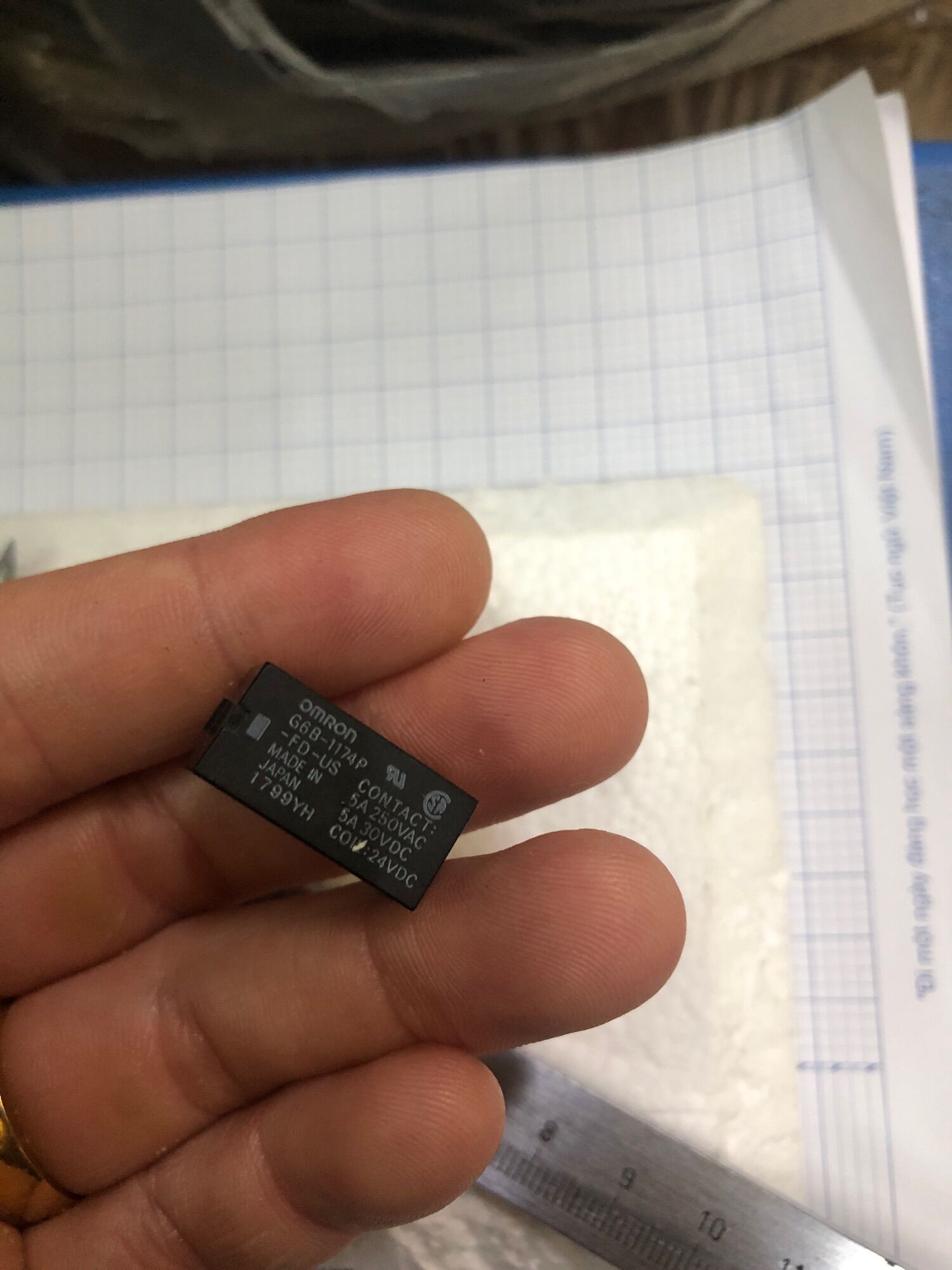 Relay / Rơ le / G6B-1174P / 24VDC / 5A / 4 Chân