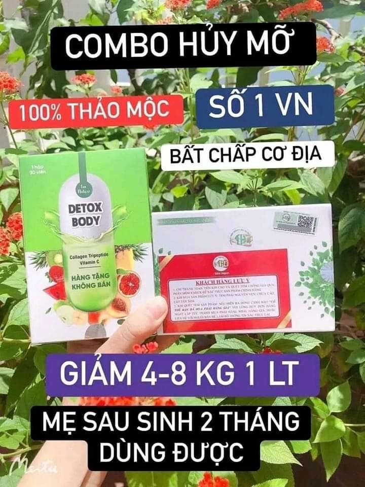 Thảo mộc Giảm Cân Tiến Hạnh Vip Chính hãng (Mẫu mới tặng Detox)
