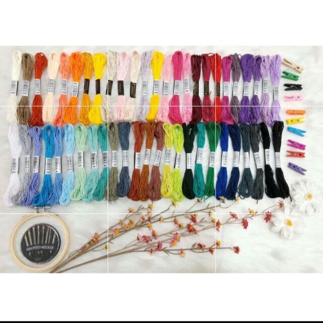 Set chỉ thêu 50 màu, 100 màu