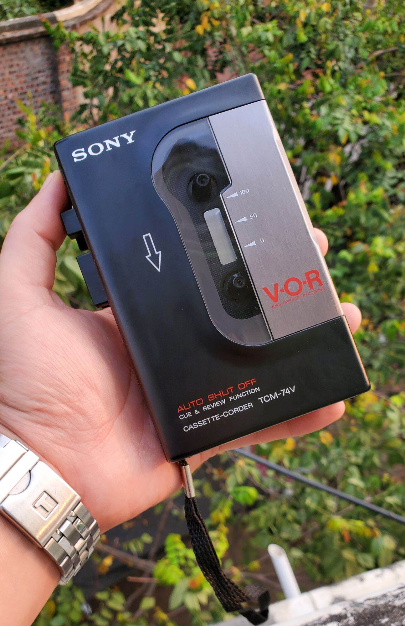 Máy nghe nhạc - đài cassette mini sony tcm-74 nhật bản