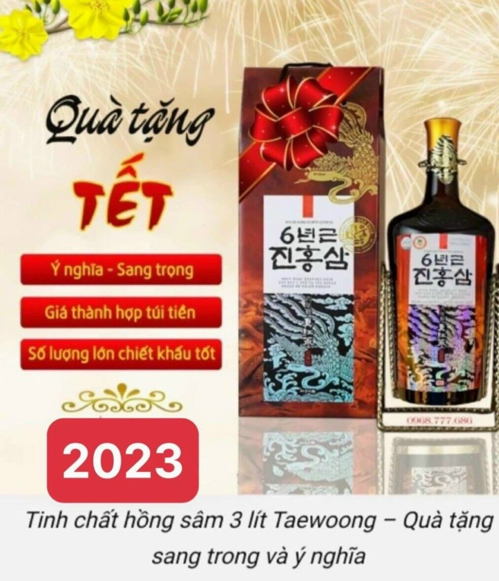 Nước cốt hắc sâm Teawoong chai 3 Lít