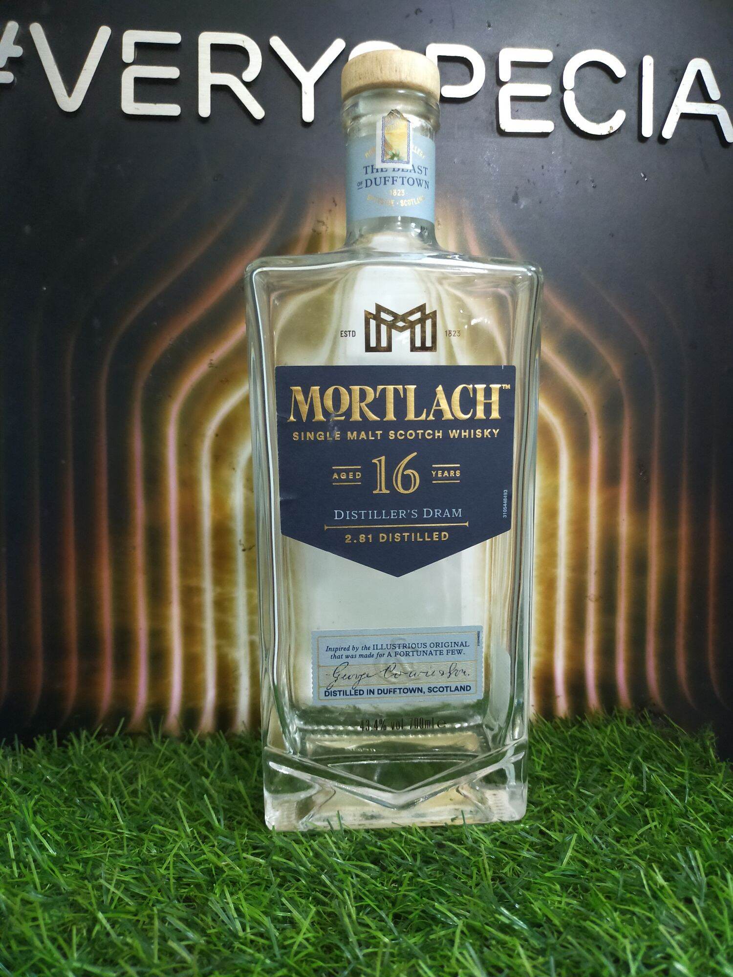 Vỏ chai Mortlach 12,16 trưng bày decor (chai rỗng)