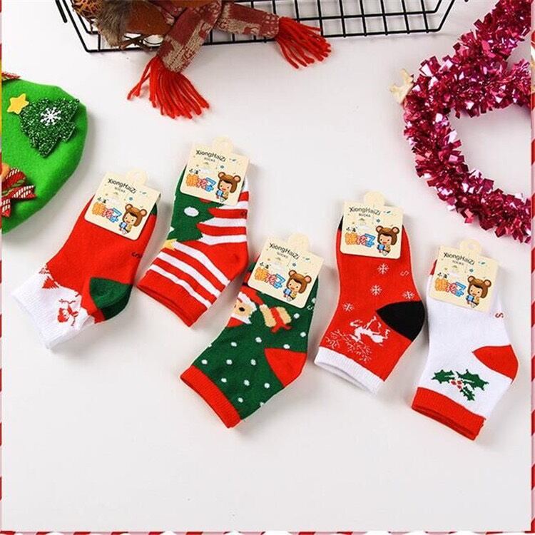 combo tất + hộp quà noel