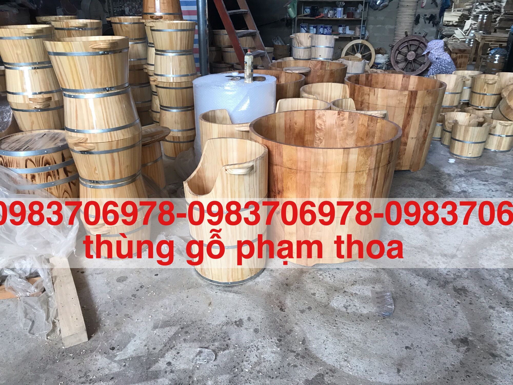 Bồn tắm tròn gỗ thông nhập cao cấp(cam kết chất lượng)