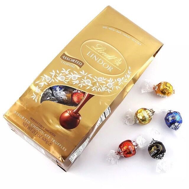 (U.S.A)Kẹo Socola 5 Vị Lindt Lindor 600g