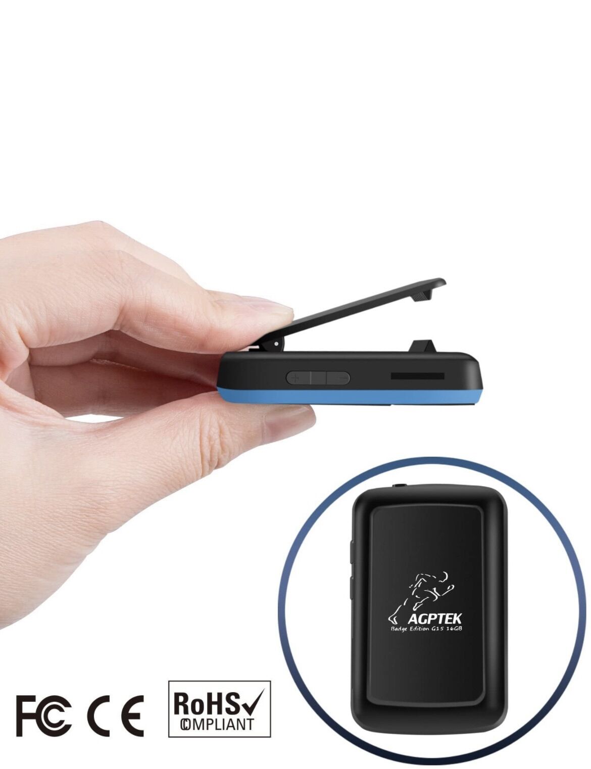 Máy nghe nhạc MP3 Bluetooth AGPTEK 16GB
