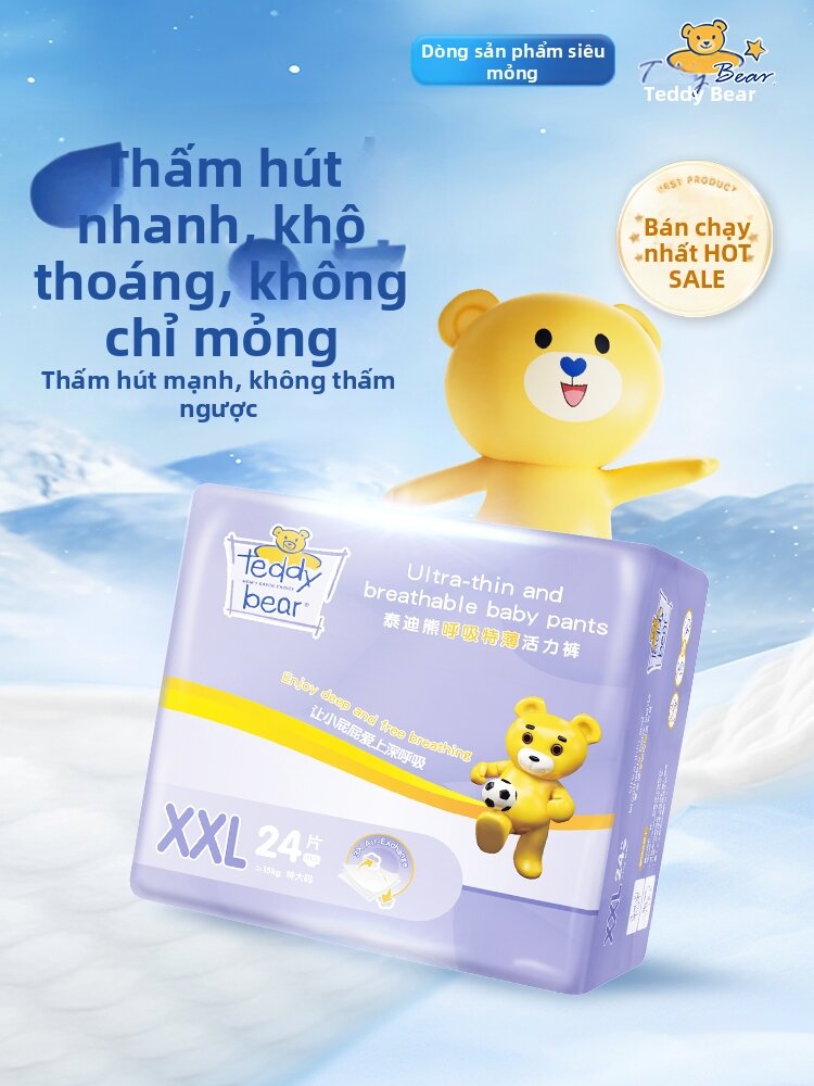 Teddy Bear | Ultra Thin Breathable Baby Step Pants