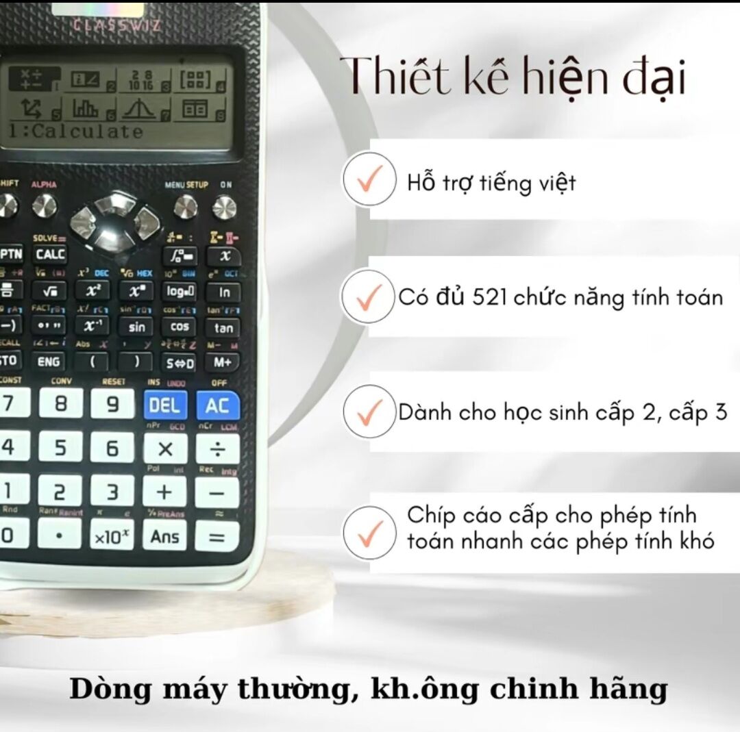 M.áy tính học sinh FX580VN-X , M.áy tính dòng thường 521 chức năng , dùng cho học sinh cấp 2 và cấp 3 , tính toán nhanh , bền bỉ , lỗi 1 đổi 1 trong vòng 1 năm