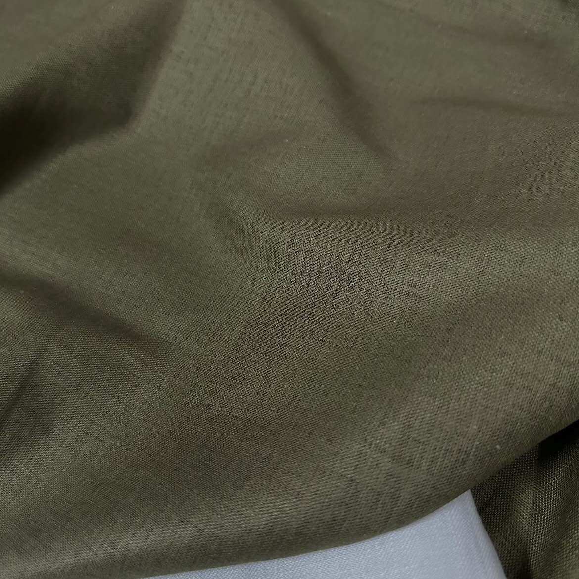 Vải Linen Bột Màu Trơn Kiện Stock Mềm Mịn Rũ Khổ 1m35