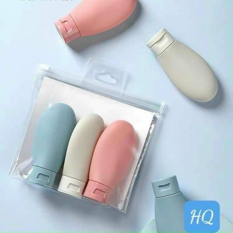 Set 3 lọ chiết mỹ phẩm du lịch siêu xinh