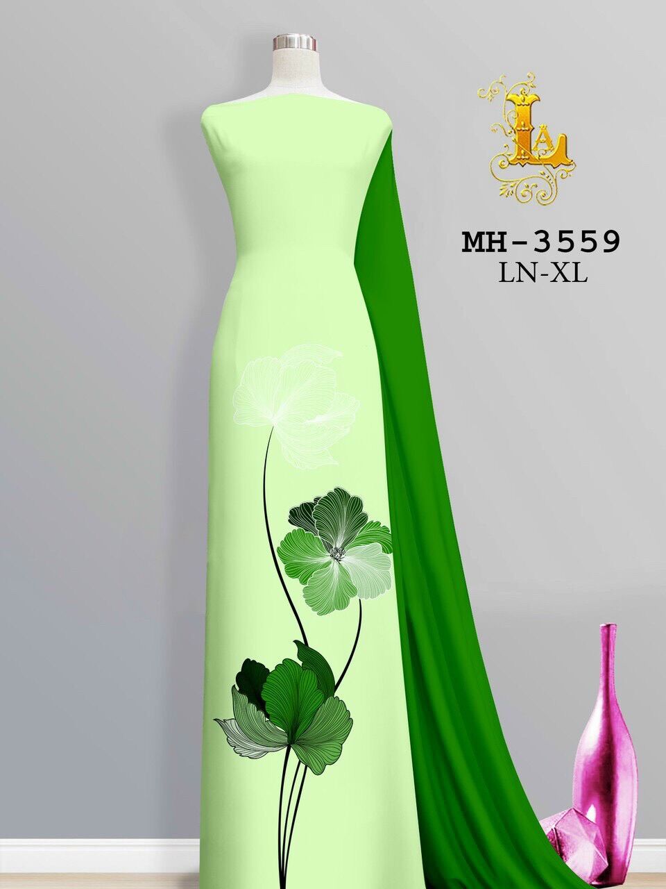 Vải áo dài in hoa