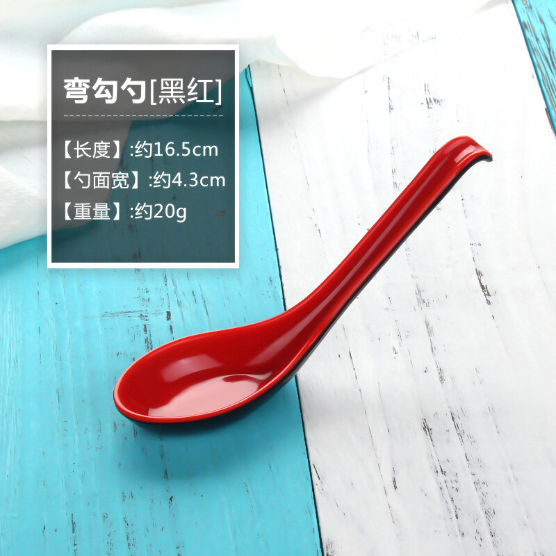 Muôi canh muỗng nhỏ bằng nhựa muôi canh giả sứ melamine muôi canh thìa canh dùng trong thương mại muôi xới cơm muôi cán dài màu sắc canh uống