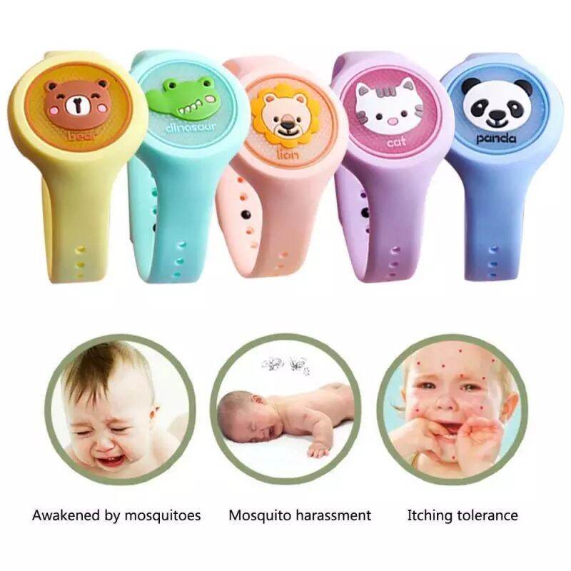 Đồng hồ tinh dầu đuổi muổi có đèn led cho bé