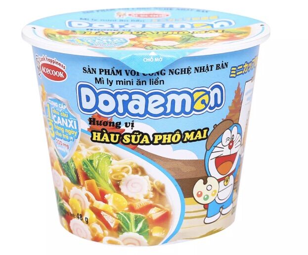 Mì ly ăn liền doraemon 48g