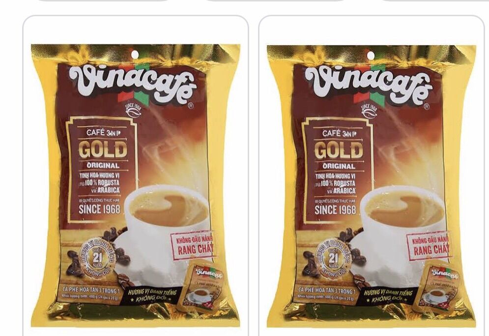 combo 3 bịch cà phê vina 3in1 24gói*20gram