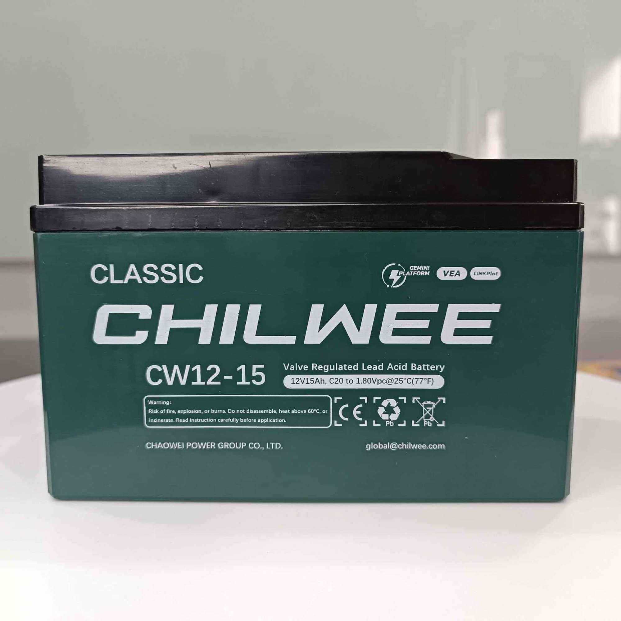 Ắc quy Chilwee Classic 12V 15Ah (1 bình)