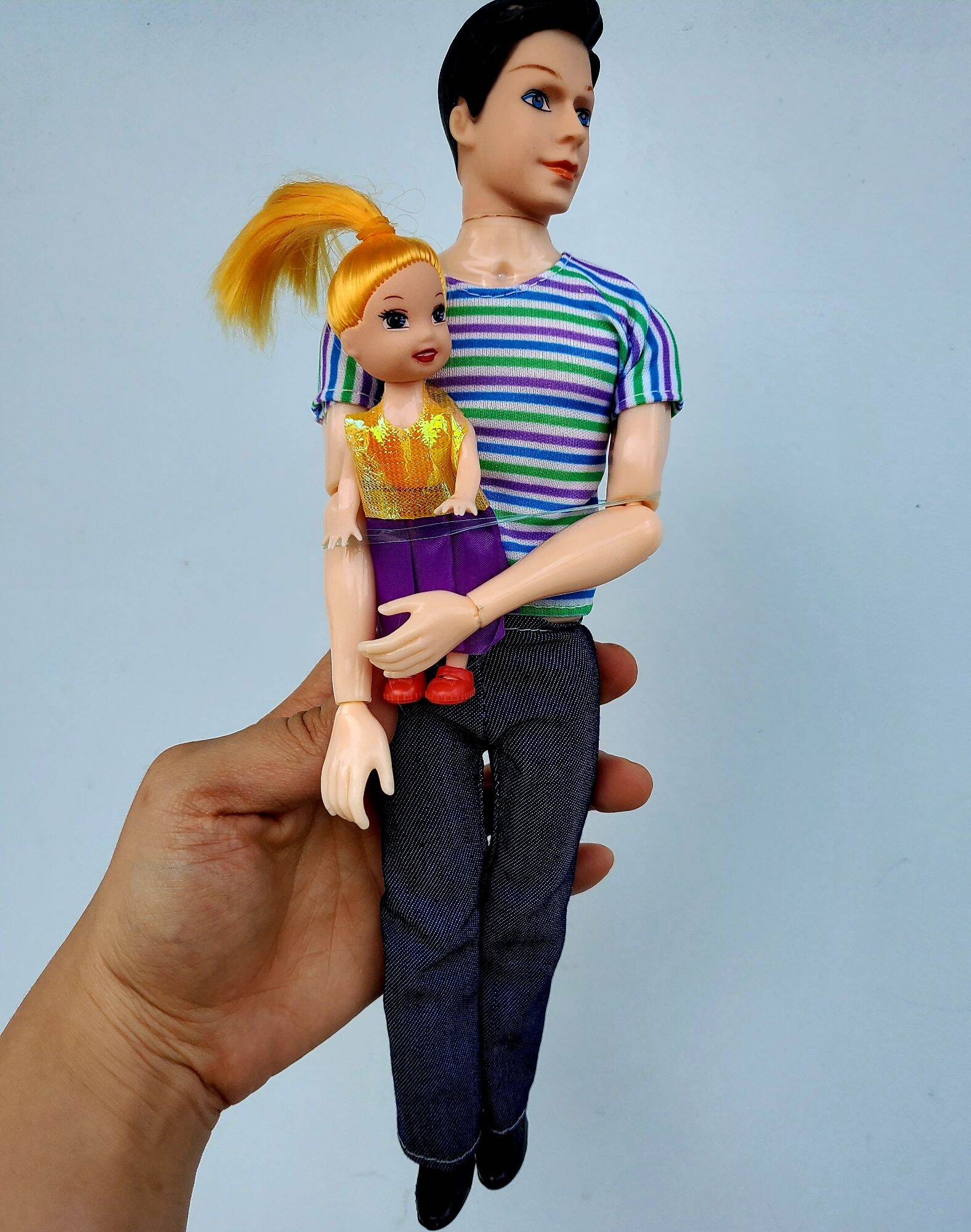 Bộ 2 búp bê bố con gia đình hạnh phúc