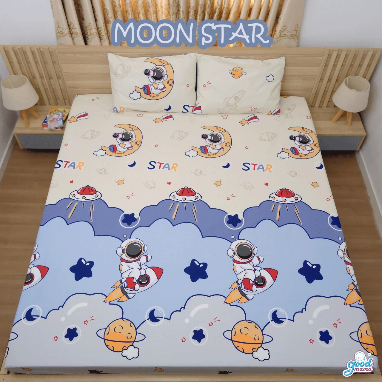 Ga chống thấm GOODMAMA chính hãng- drap chống thấm cotton goodmama