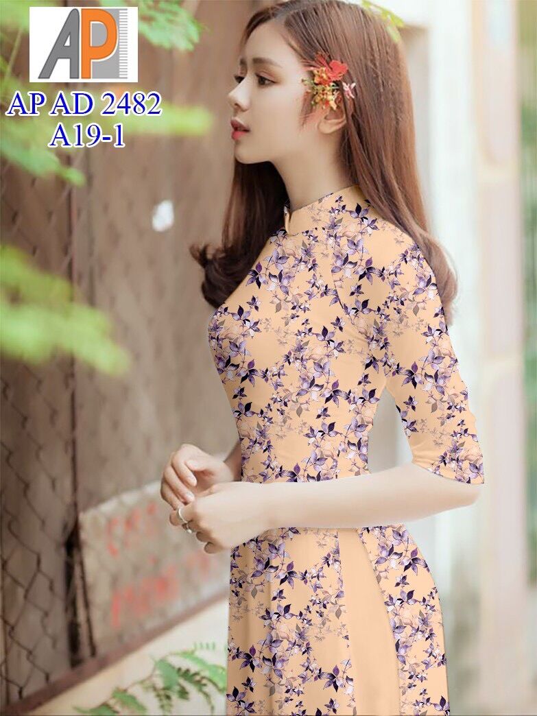 Vải áo dài in hoa nhí