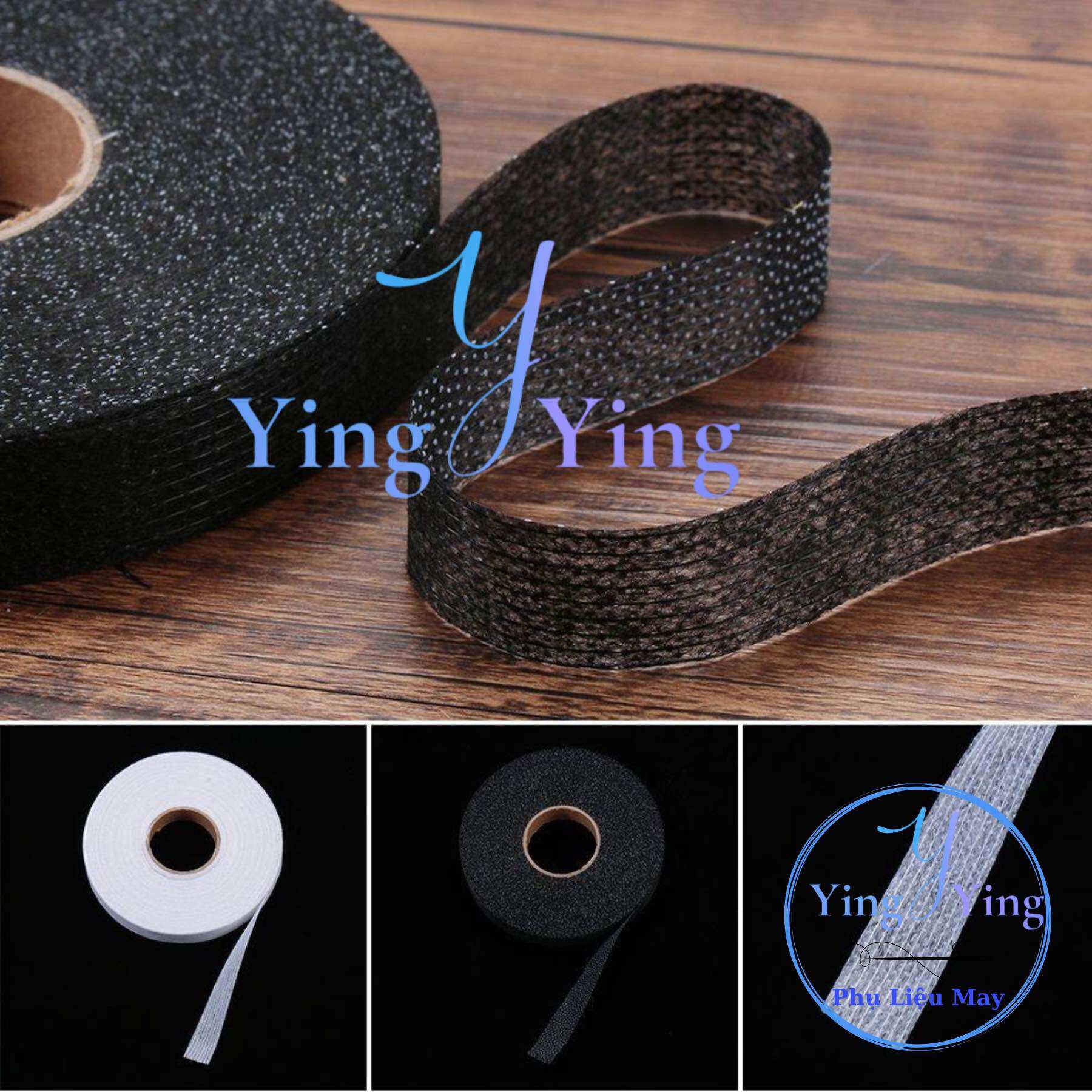 Keo Chống Giãn, Chống Bai dùng ủi vải trơn, vải bóng cuộn 1cm và 2cm