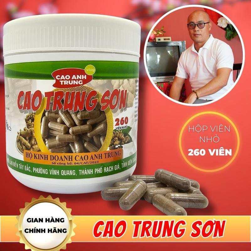 Viên Ngải Đen Chống Độc Cao Trung Sơn 260v: Thảo dược hỗ trợ xương khớp và dạ dày