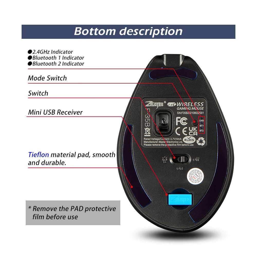 Chuột Bluetooth ZELOTES F-35B