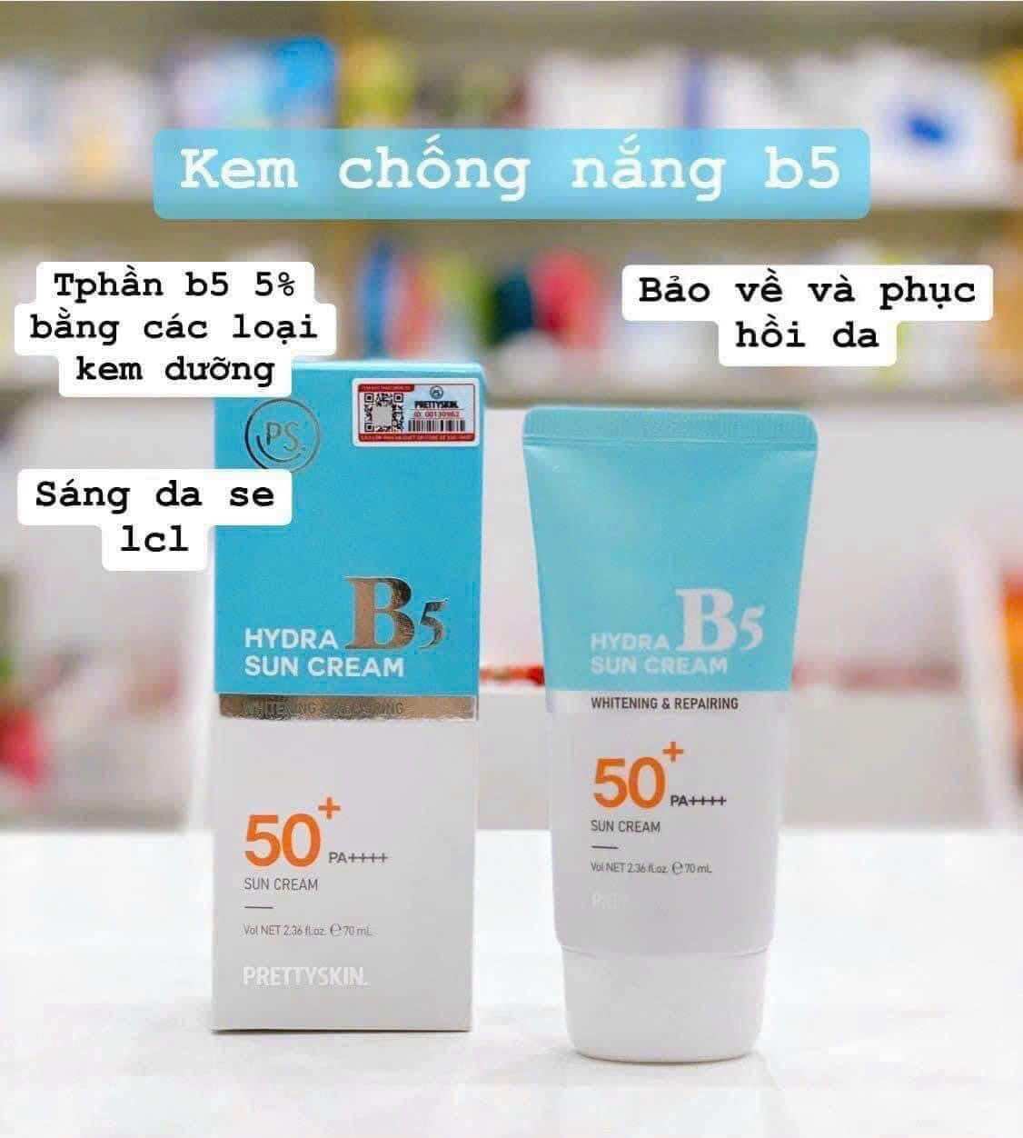 Kem chống nắng B5 Pretty Skin Hydra B5