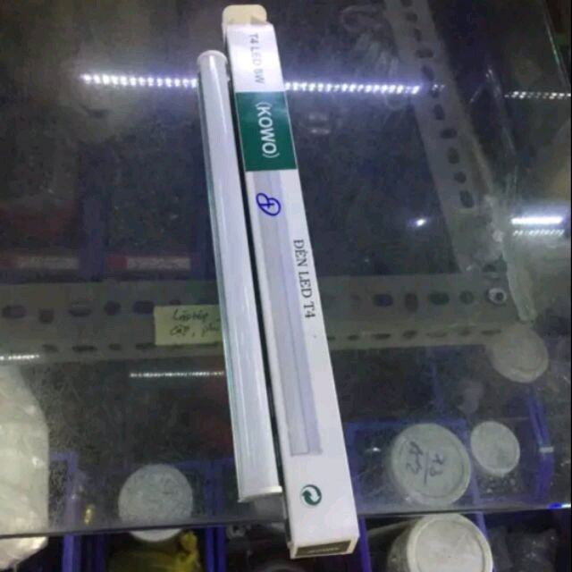 Bộ bóng đèn liền máng led t4 8w 30cm màu hồng gắn bàn thờ