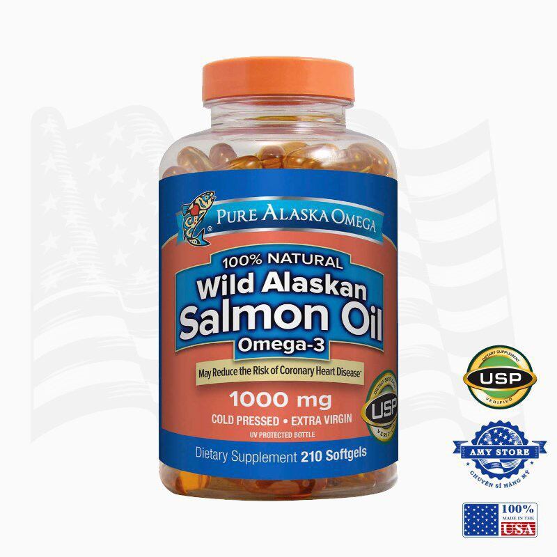 Dầu cá hồi Salmon Oil Omega-3 tăng Cường thị lực, phát triển não bộ, giảm các triệu chứng về mạch máu, làm giảm quá trình lão hóa, kiểm soát bệnh tiểu đường cam kết 100%chính hãng Mỹ, Amy Store 41