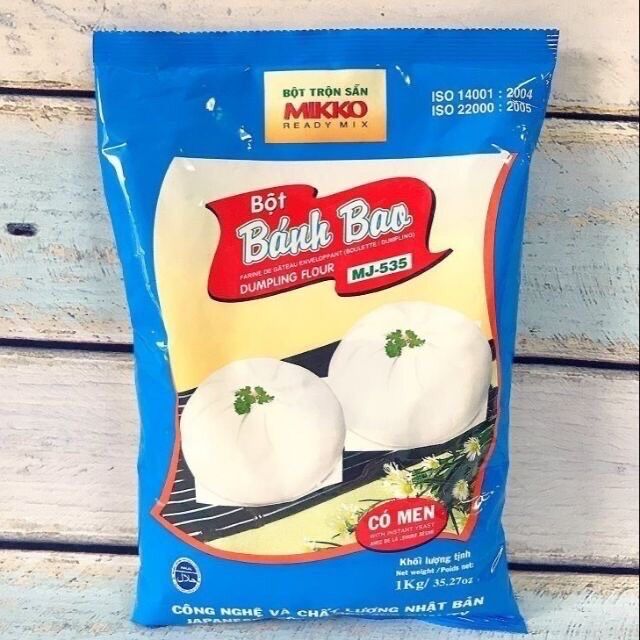 Bột bánh bao mikko chính hãng có men trộn sẵn gói 400g